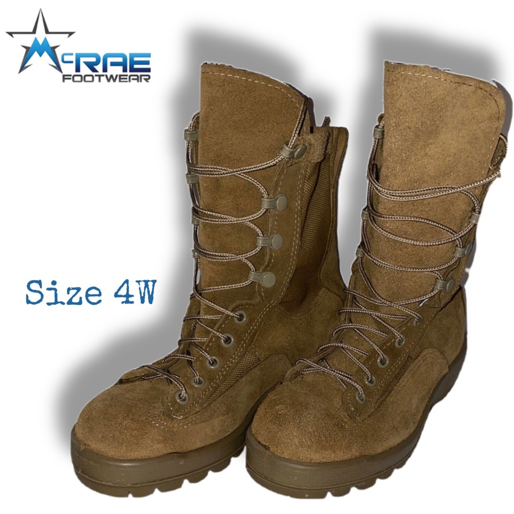 McRae Desert Mens Combat Boots Size 4W Gore-Tex